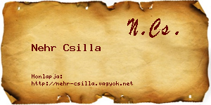 Nehr Csilla névjegykártya